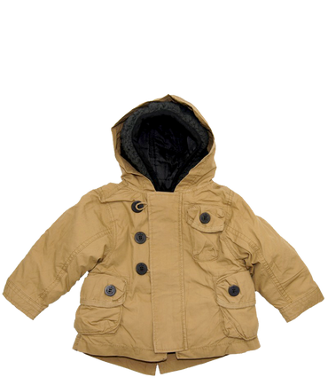Boys 4 In 1 Cozy Sherpa Hooded Microfiber Parka