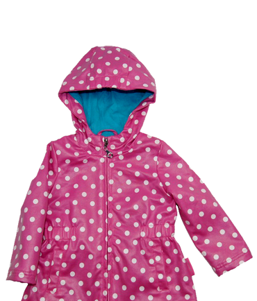 Girls Pink Printed Frost Hoodie Jacket